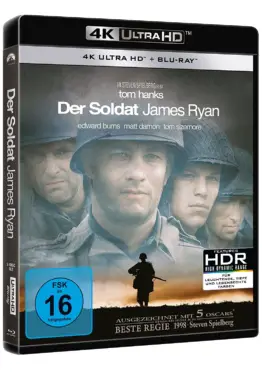 Der Soldat James Ryan 4K UHD Blu-ray Disc mit Dolby Vision (Tom Hanks, Matt Damon)