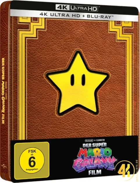 Der Super Mario Galaxy Film Cover B 4K Steelbook
