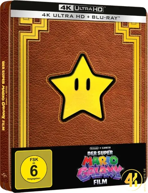 Der Super Mario Galaxy Film Cover B 4K Steelbook