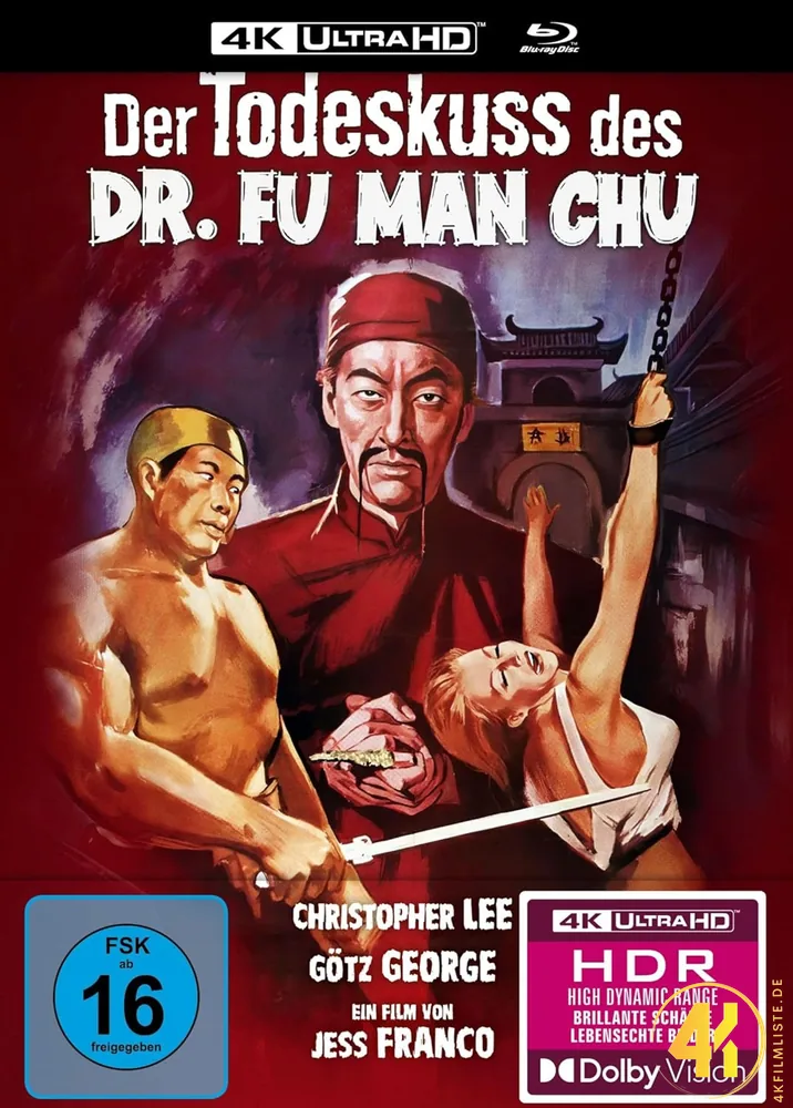 Der Todeskuss des Dr Fu Man Chu 4K Mediabook Ultra HD Blu-ray Disc