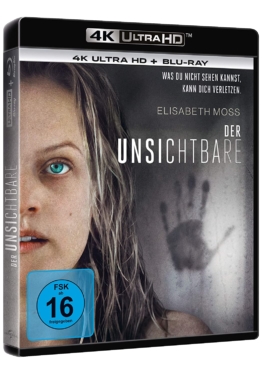 Der Unsichtbare (Film) - The Invisible Man 4K UHD Blu-ray Cover mit Elisabeth Moss