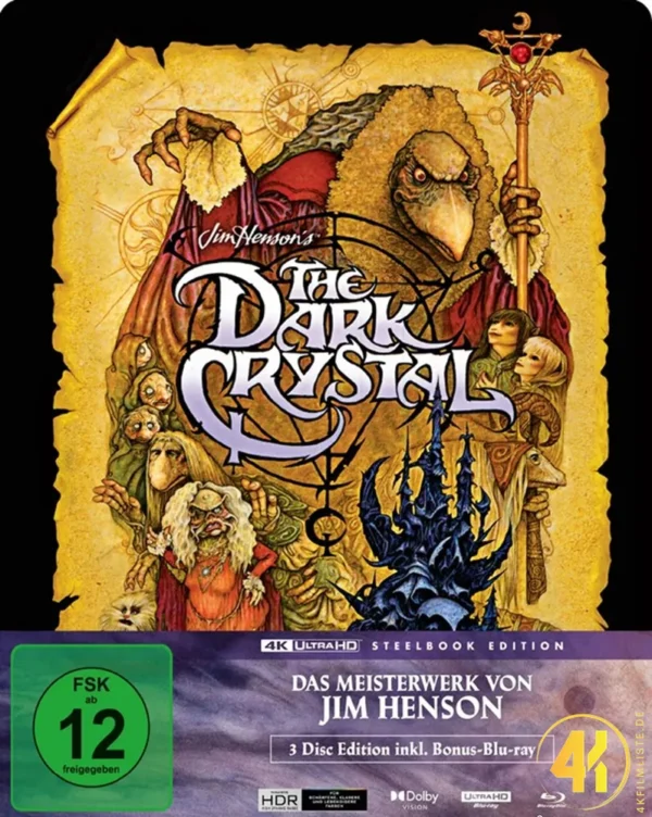Der dunkle Kristall – 4K Steelbook (UHD + Blu-ray Disc + Bonus Blu-ray)
