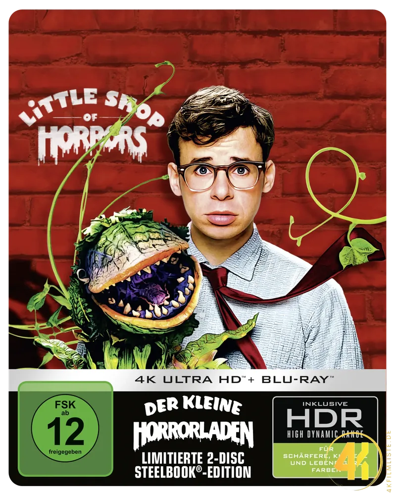 Der kleine Horrorladen Frontcover 4K Steelbook Ultra HD Blu-ray Disc