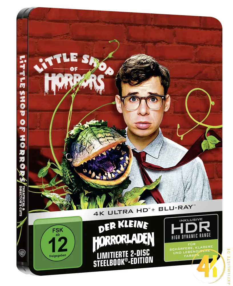 Der kleine Horrorladen Seitenansicht 4K Steelbook Ultra HD Blu-ray Disc