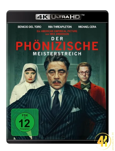 Der Phönizische Meisterstreich 4K Blu-ray Ultra HD Blu-ray Disc