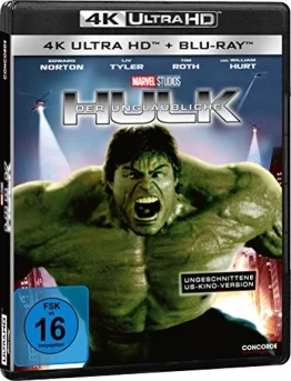 Der unglaubliche Hulk 2008 4K Blu-ray UHD Blu-ray Disc