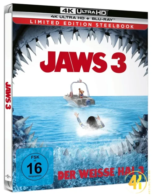 Der weiße Hai 3 – 4K Steelbook (UHD + Blu-ray Disc)