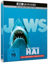 Der weiße Hai 4K UHD Steelbook Cover Seitenansicht