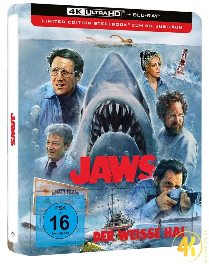 Der weiße Hai (50th Anniversary Edition) – 4K Steelbook (UHD + Blu-ray Disc)