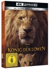 4K UHD Blu-ray Cover mit O-Ring Pappschuber zur König der Löwen Neuverfilmung