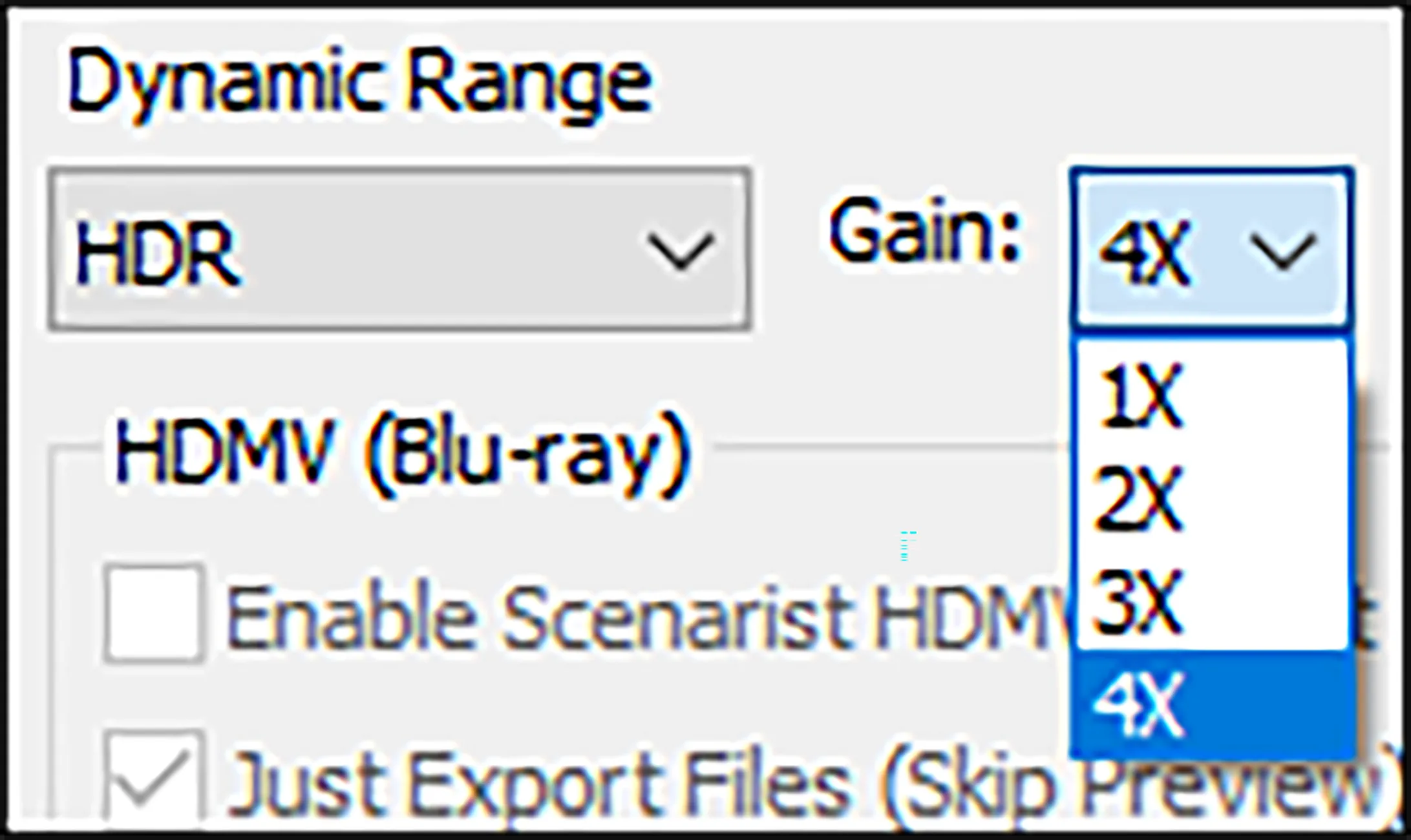 Scenarist Designer v2023 Dynamic Range HDMV Blu-ray Disc