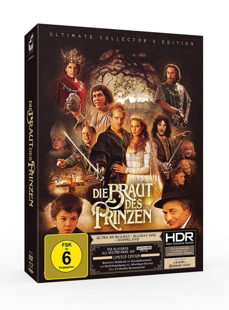 Seitenansicht vom Die Braut des Prinzen 4K UHD Mediabooks von Capelight Pictures