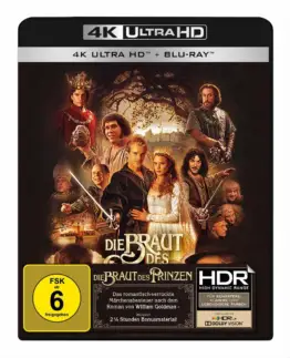 Die Braut des Prinzen im 4K UHD Blu-ray Disc Keep Case mit HDR-Logo