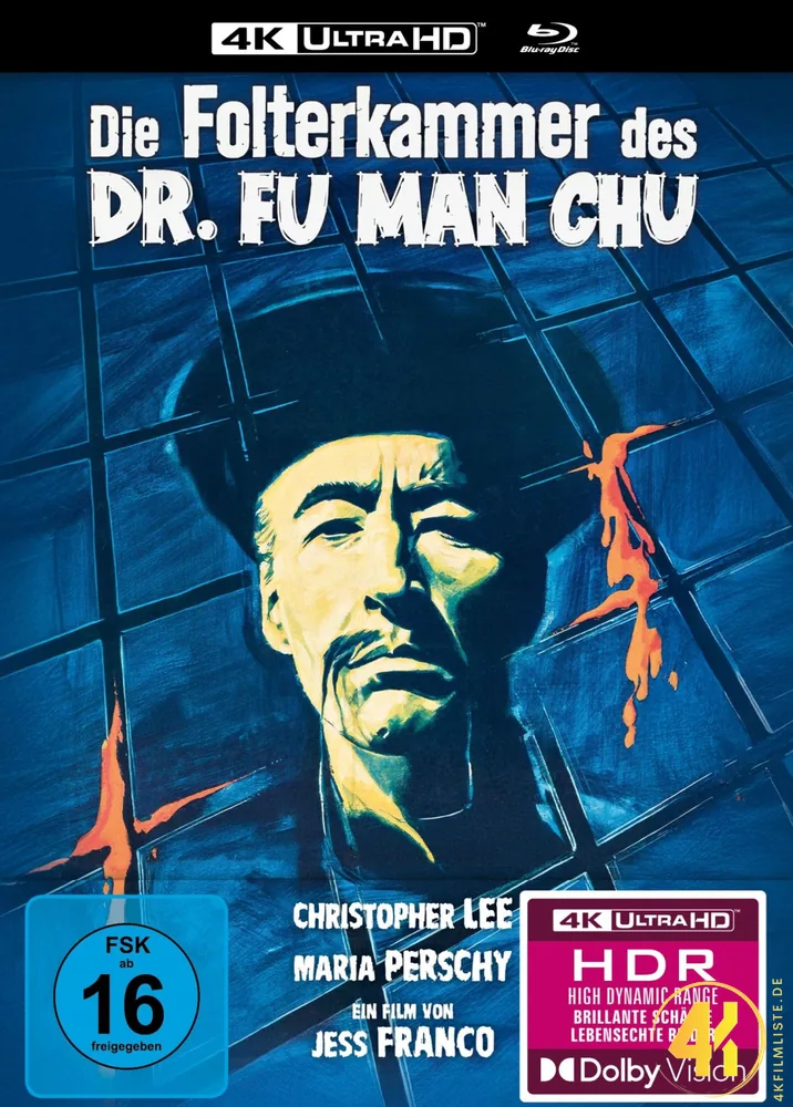 Die Folterkammer des Dr Fu Man Chu 4K Mediabook Ultra HD Blu-ray Disc