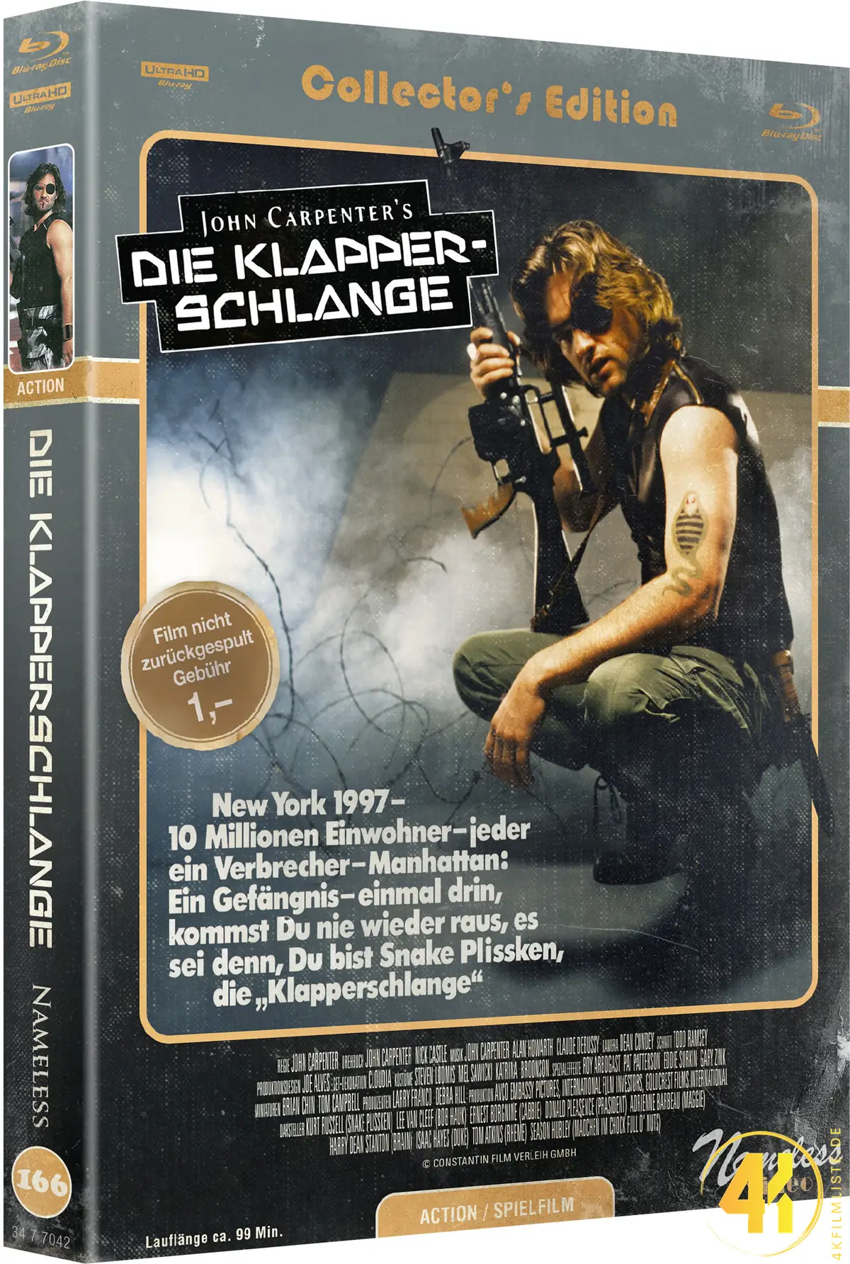 Die Klapperschlange (Cover C) – 4K Mediabook (UHD + Blu-ray Disc)