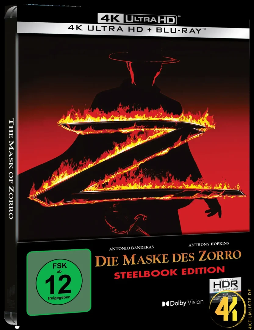 Die Maske des Zorro 4K Steelbook