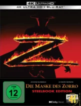 Die Maske des Zorro Frontcover 4K Steelbook Ultra HD Blu-ray Disc