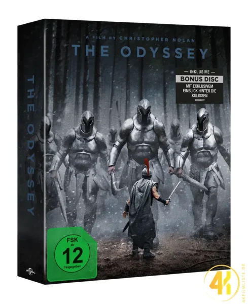 Die Odyssee (Collector’s Edition) – 4K Steelbook (UHD + Blu-ray Disc + Bonus Blu-ray)