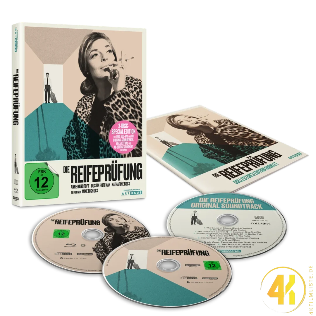 Die Reifeprüfung Packshot Collectors Edition 4K Blu-ray UHD Keep Case Ultra HD Blu-ray Disc