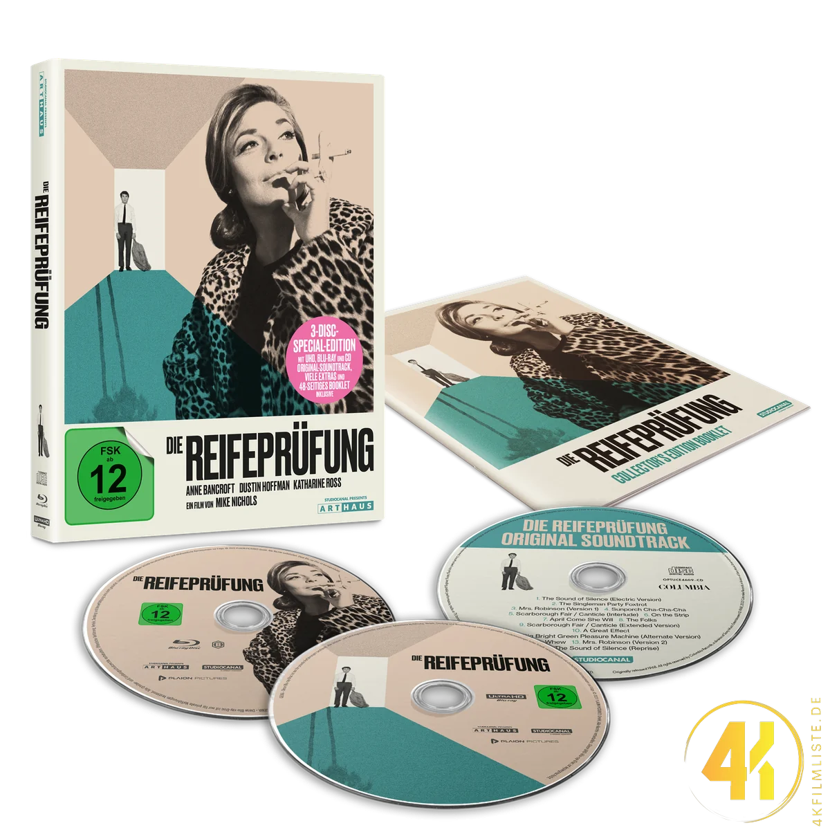 Die Reifeprüfung Packshot Collectors Edition 4K Blu-ray UHD Keep Case Ultra HD Blu-ray Disc
