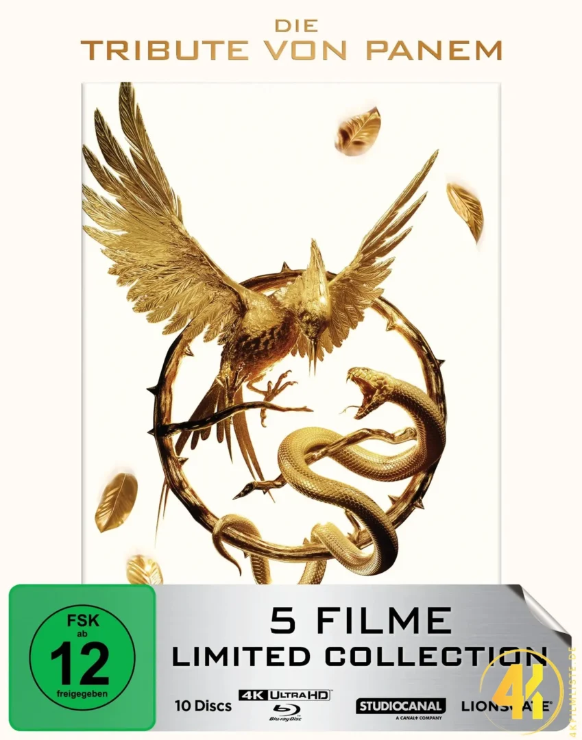 Die Tribute von Panem 5 Filme Edition 4K Blu-ray UHD Keep Case Ultra HD Blu-ray Disc
