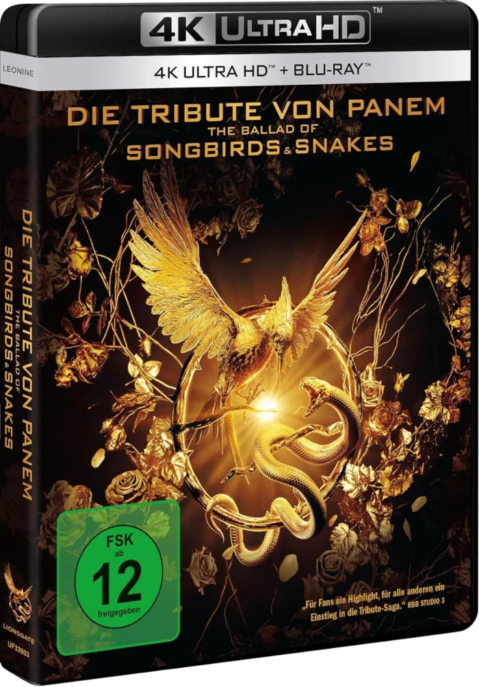 Die Tribute von Panem: The Ballad of Songbirds & Snakes – 4K Blu-ray (UHD + Blu-ray Disc)
