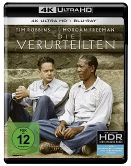Die Verurteilten - 4K Blu-ray Disc mit Morgan Freeman und Tim Robbins