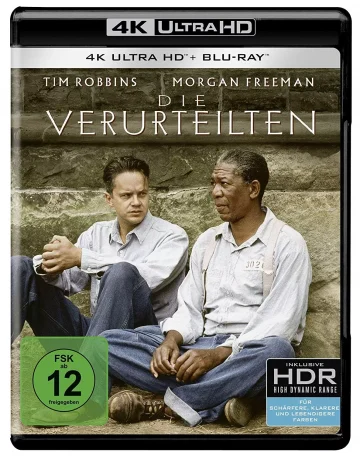 Die Verurteilten - 4K Blu-ray Disc mit Morgan Freeman und Tim Robbins