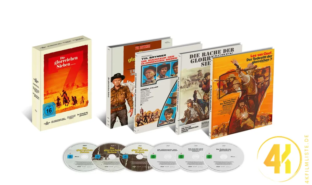 Die glorreichen Sieben 4K Digipak Inlay Ultra HD Blu-ray Disc