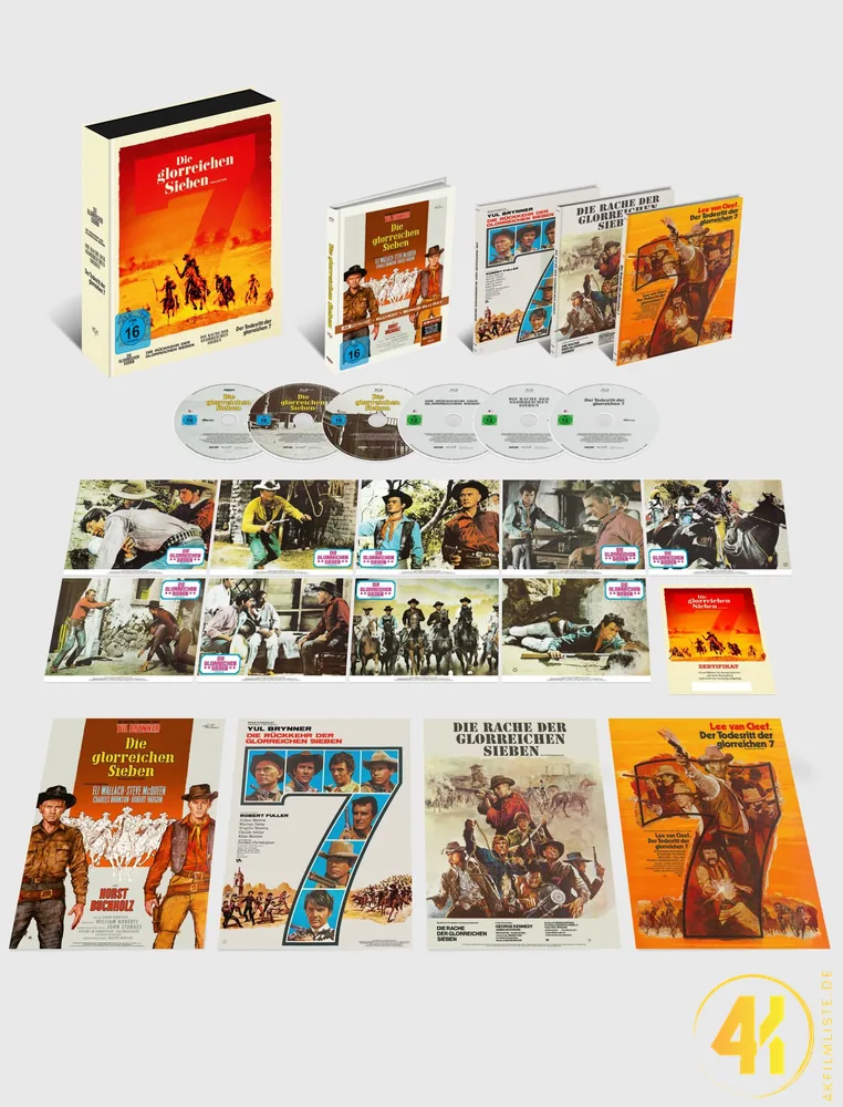 Die glorreichen Sieben 4K Mediabook Collectors Edition Ultra HD Blu-ray Disc
