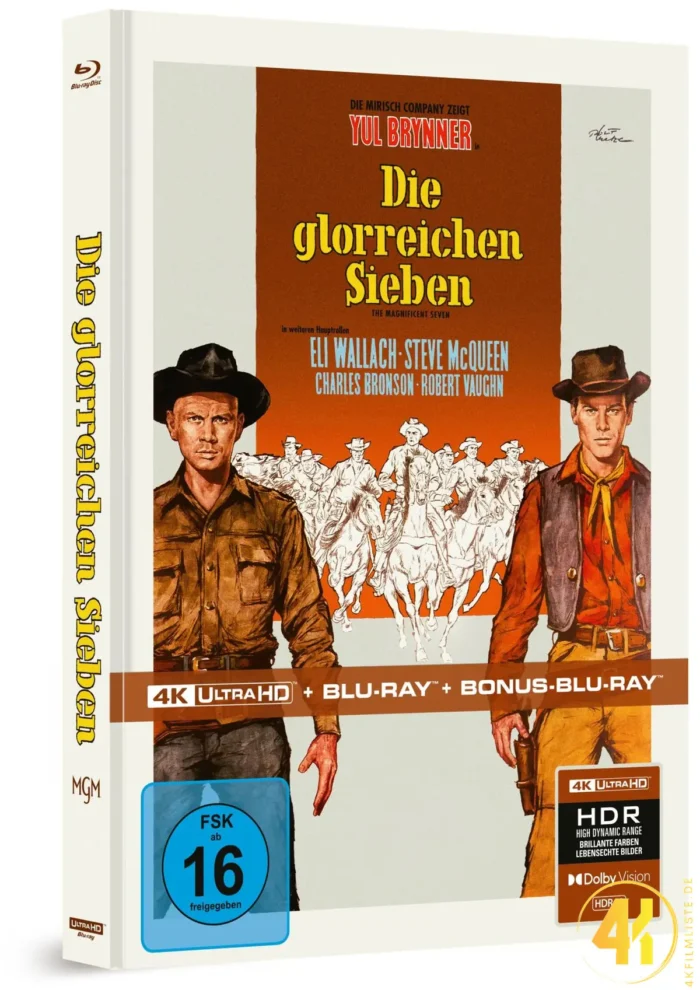 Die glorreichen Sieben – 4K Mediabook (UHD + Blu-ray Disc + Bonus Blu-ray)