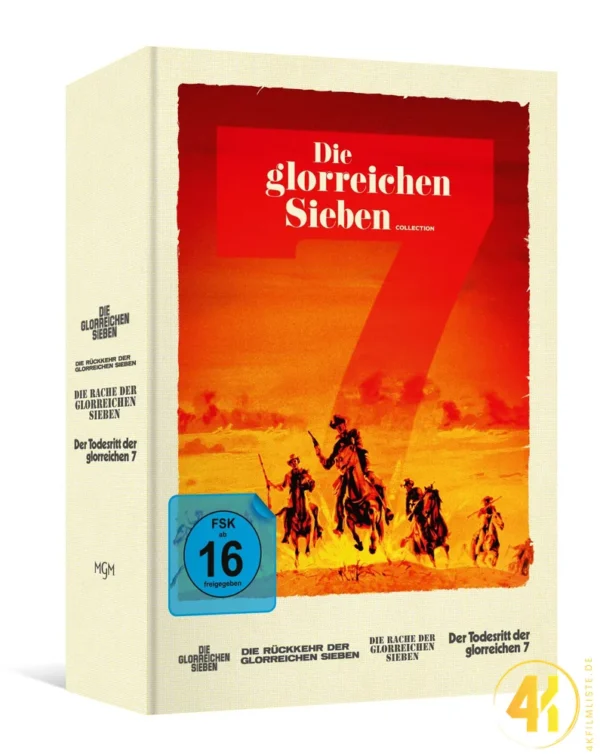 Die glorreichen Sieben – Limited Collector’s Edition (4 Movie Set) – 4K Digipak (UHD + 4x Blu-ray Disc + Bonus Blu-ray)