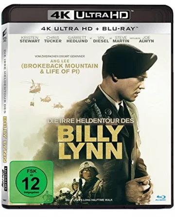 Die irre Heldentour des Billy Lynn 4K Blu-ray UHD Blu-ray Disc