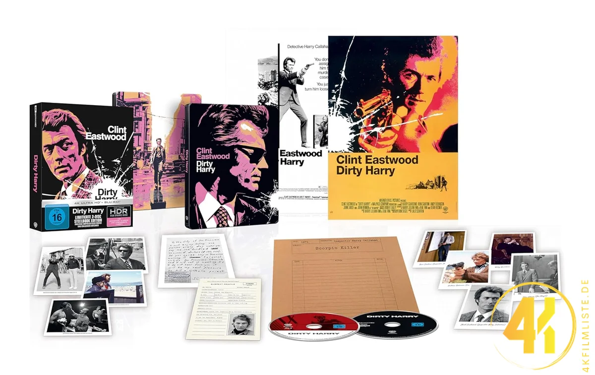 Dirty Harry Ultimate Collectors Edition 4K Steelbook Ultra HD Blu-ray Disc