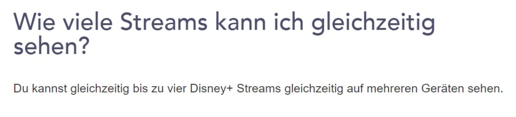Disney Plus: Wie viele Streams kann ich gleichzeitig sehen?