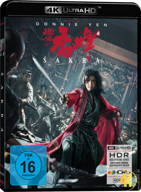 Donnie Yens Sakra 1 Disc 4K Blu-ray UHD Keep Case Ultra HD Blu-ray Disc