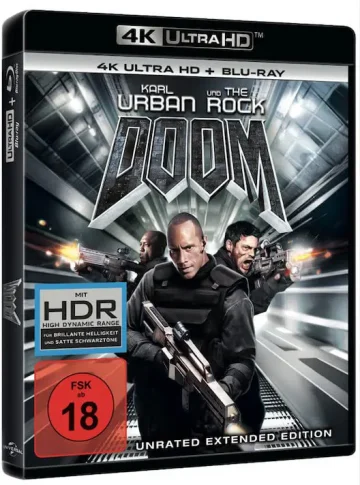 Doom 4K Blu-ray Disc mit Karl Urban und Dwayne Johnson (UHD + Blu-ray Disc)