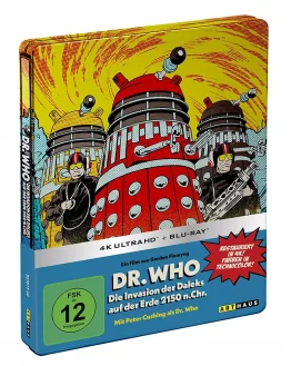 Dr. Who: Die Invasion der Daleks auf der Erde 2150 n. Chr. - Limited Steelbook Edition (4K Ultra HD + Blu-ray Disc) (Seitenansicht vom 4K Steelbook)