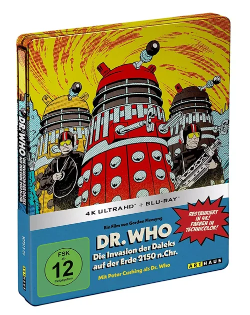 Dr. Who: Die Invasion der Daleks auf der Erde 2150 n. Christi – 4K Steelbook (UHD + Blu-ray Disc)