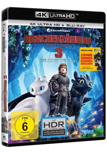 Drachenzähmen leicht gemacht 3 Die geheime Welt 4K Blu-ray UHD Blu-ray Disc