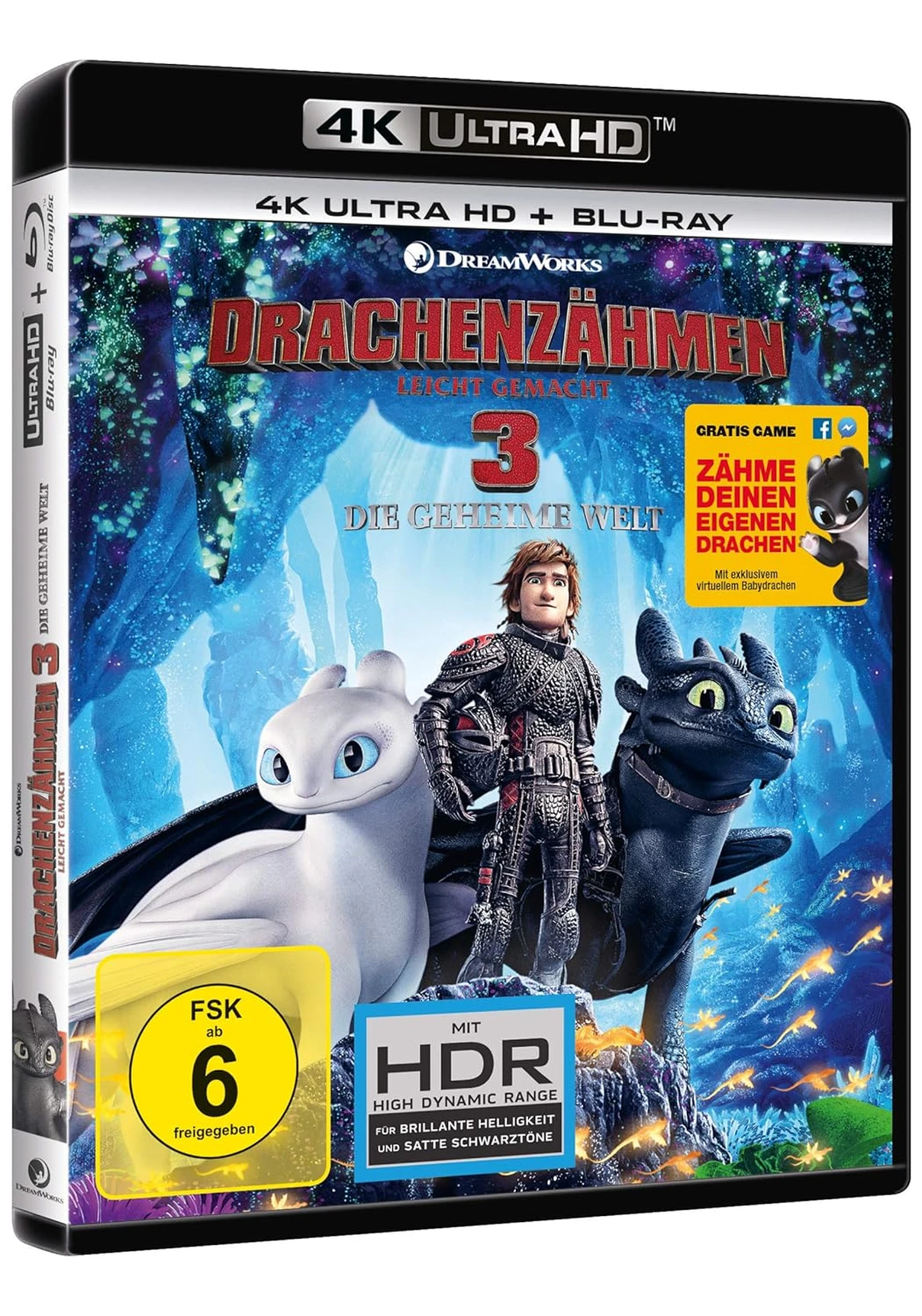 Drachenzähmen leicht gemacht 3: Die geheime Welt – 4K Blu-ray (UHD + Blu-ray Disc)