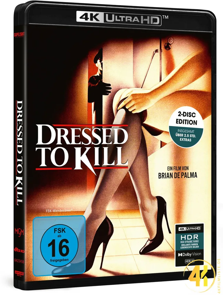 Dressed to Kill mit Bonus 4K Blu-ray Ultra HD Blu-ray Disc