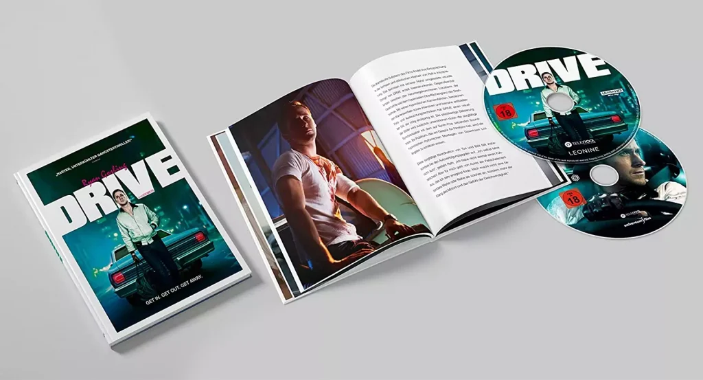 Drive 4K Mediabook mit Ryan Gosling aufgeschlagen