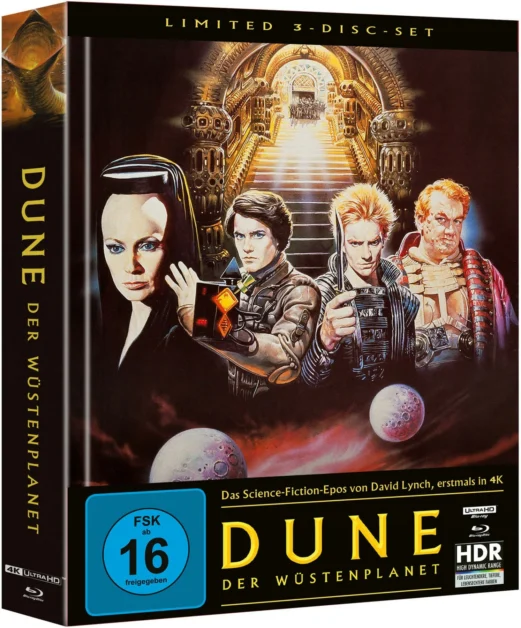 Dune: Der Wüstenplanet – 4K Mediabook (Cover B) (UHD + Blu-ray Disc + Bonus Blu-ray)