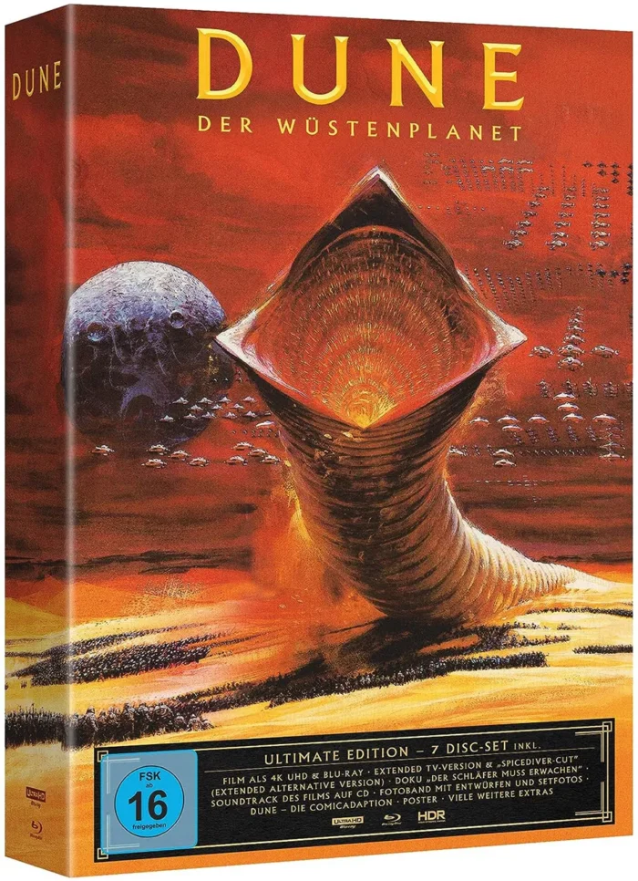 Dune: Der Wüstenplanet (Ultimate Edition) (Neuauflage) – 4K Blu-ray (UHD + Blu-ray Disc + Bonus Blu-ray +CD)
