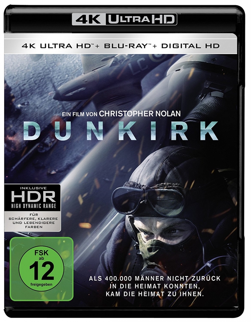 Dunkirk - 4K UltraHD BLURAY Cover