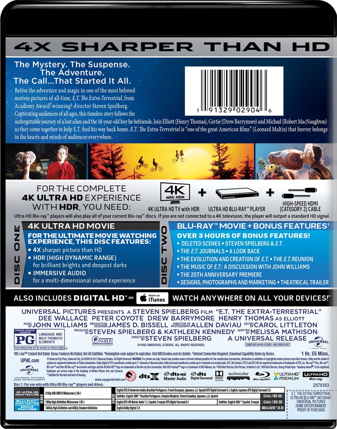 E.T. – Der Außerirdische (neues Bonusmaterial) – 4K Steelbook (UHD + Blu-ray Disc)