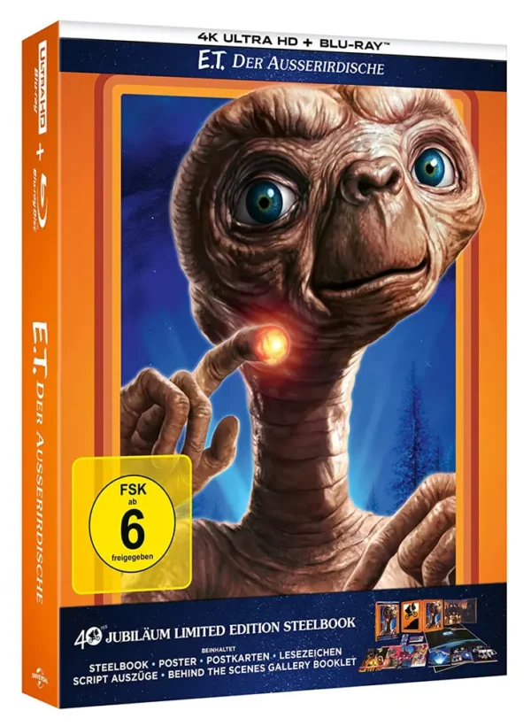 E.T. – Der Außerirdische (neues Bonusmaterial) (Limited Special Edition) – 4K Steelbook (UHD + Blu-ray Disc)