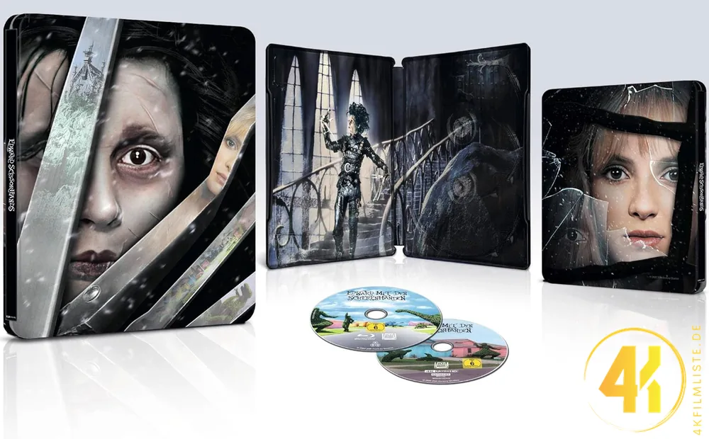 Edward mit den Scherenhänden 4K Steelbook Backcover Ultra HD Blu-ray Disc