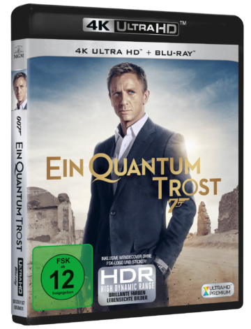 James Bond 007 - Ein Quantum Trost 4K Cover UHD Blu-ray Cover